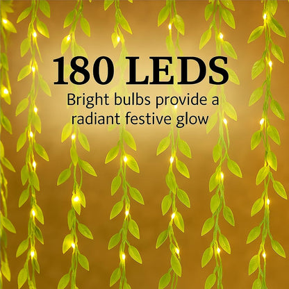 180 LED Leaf String Lights